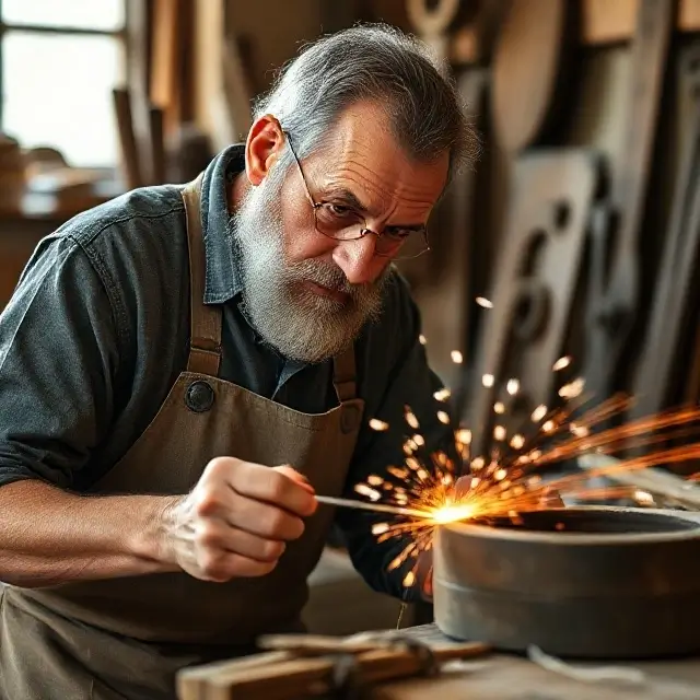 Portrait of a master craftsman