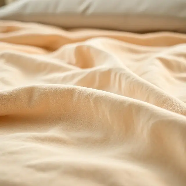 Detailed view of high-quality bed fabric